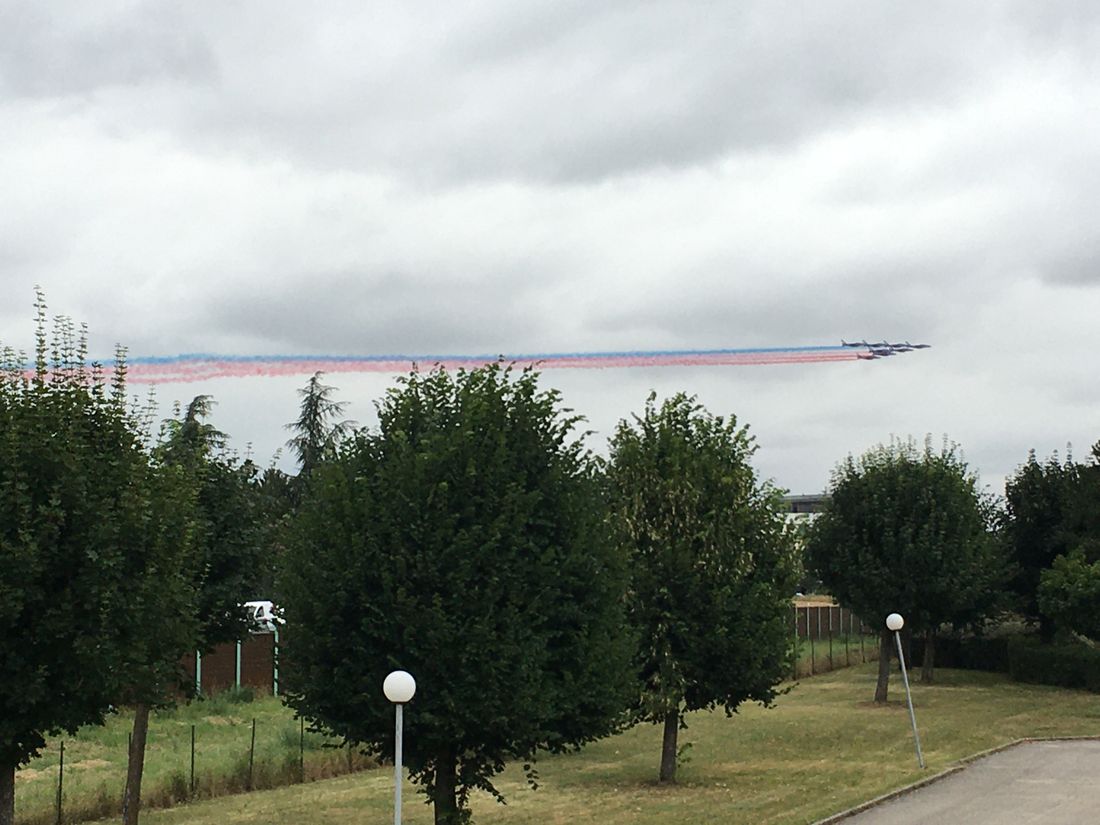 La patrouille de France était passé au dessus de Dijon en juillet dernier 